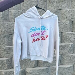 Skate Don’t Hate Crop Hoodie